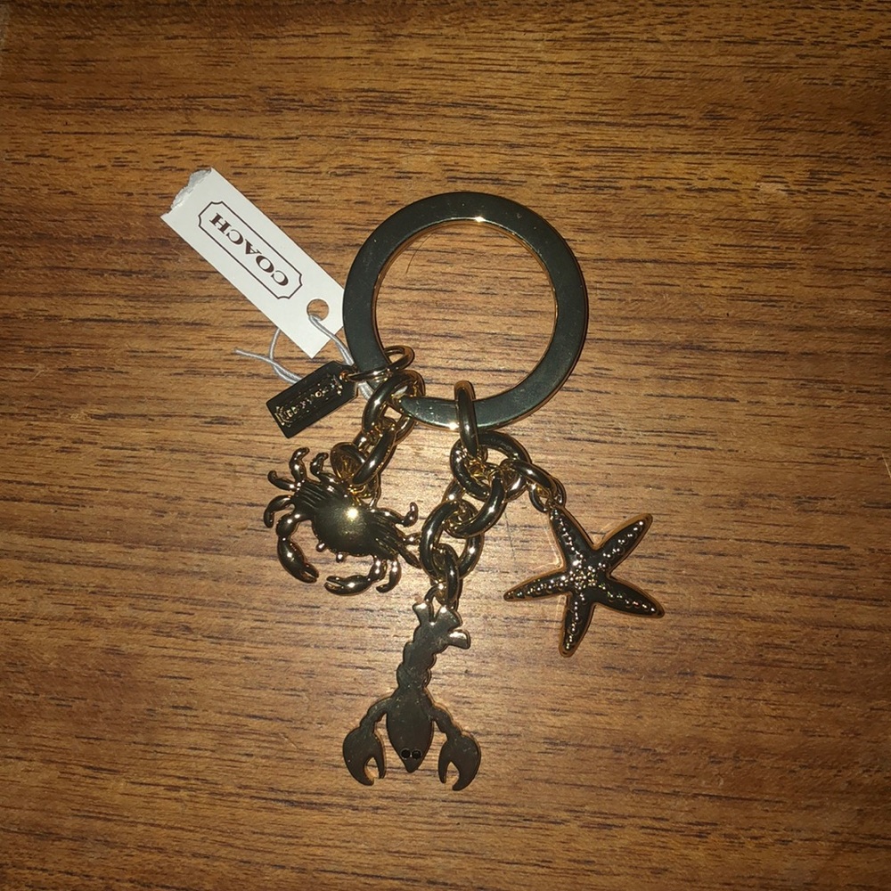 Coach ocean creatures keychain
